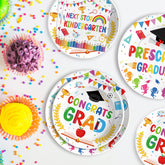 200 Pcs Preschool Graduation Party Plates and Napkins - Grencian